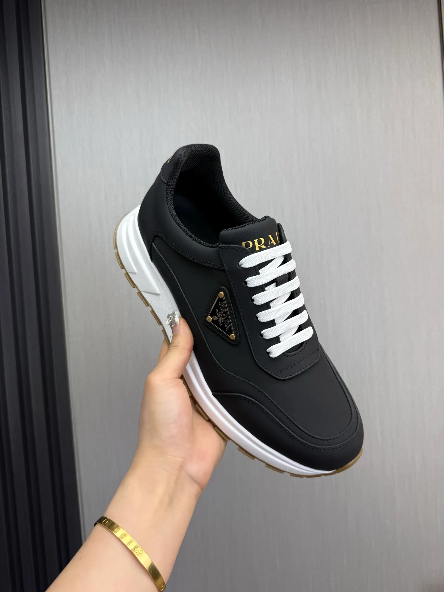 Men's shoes 💰580💰 [PRADA] Popular men's shoes shipped 👏Official website synchronization ⬆️Original cowhide fabric + cowhide lining, 1⃣️:1⃣️reproduction, original sole, 38-45 (45. Customized, non-refundable)